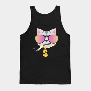 Boss Cat Shirt Kitty Kitten T Shirt Tee Mens Womens Ladies Funny Present I Love Cats Animal Lover T-shirt Whiskers Face Girlfriend Fashion Cute Tank Top